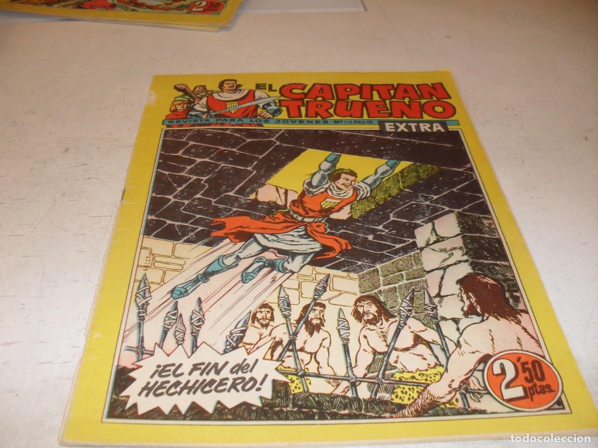 Tebeos: EL CAPITAN TRUENO EXTRA N&ordm; 118,CON CLASES DE DIBUJO DE ANTONIO BERNAL,DE 427,BRUGUERA,1960