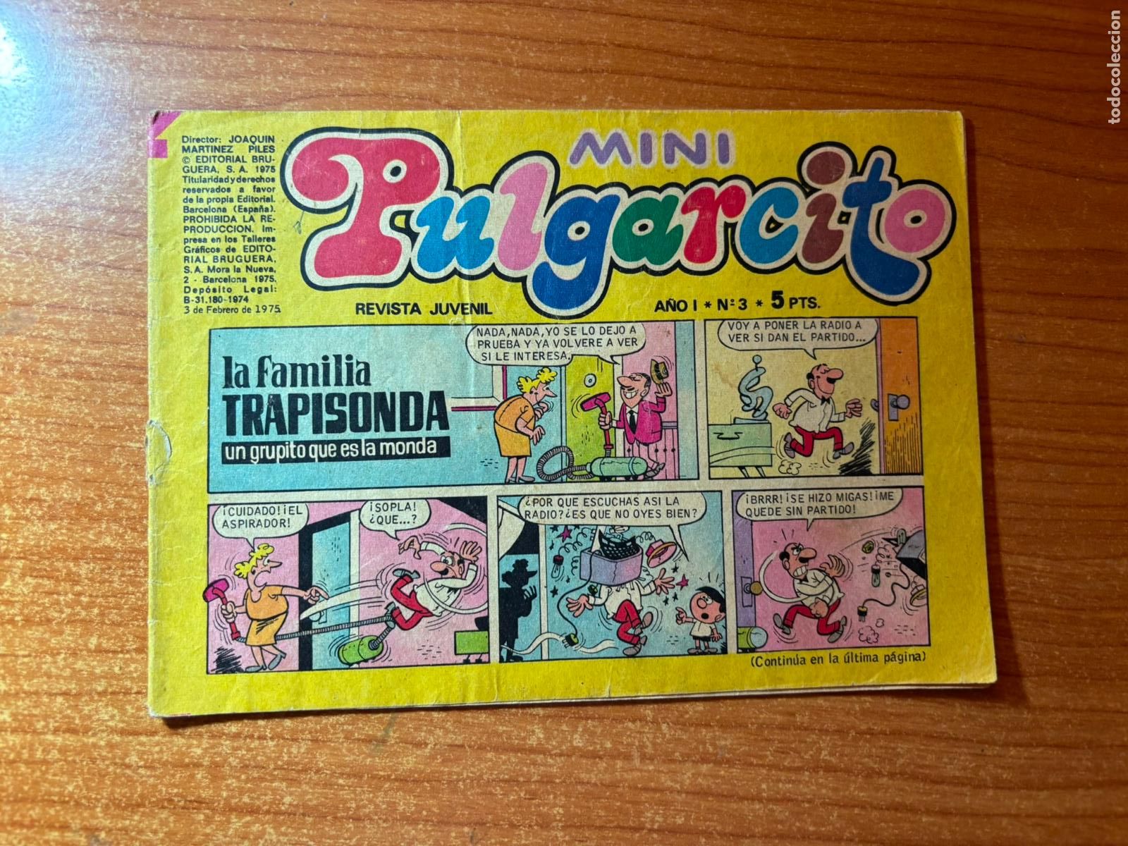 Tebeos: MINI PULGARCITO Nº 3 EDITORIAL BRUGUERA 1975