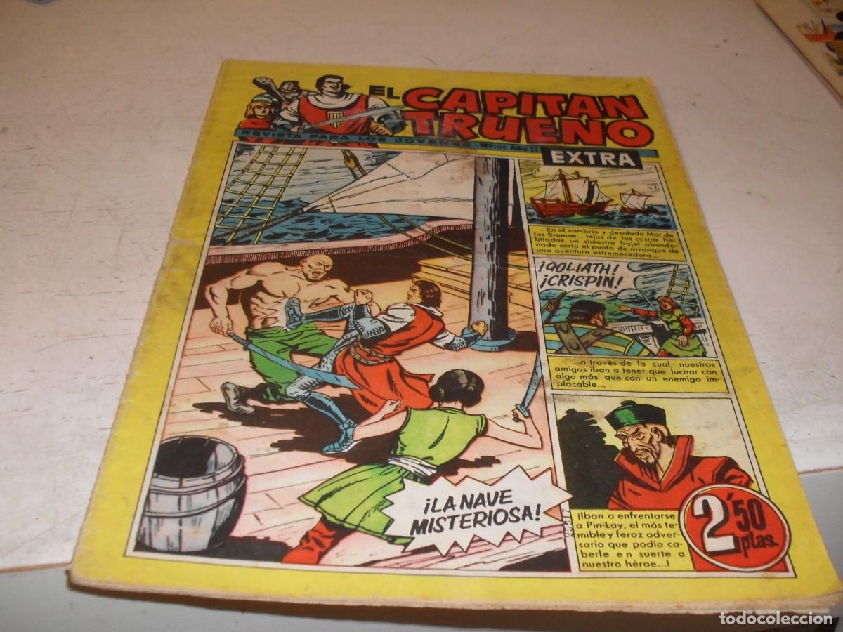 Tebeos: EL CAPITAN TRUENO EXTRA N&ordm; 106,CON CLASES DE DIBUJO DE ANTONIO BERNAL,DE 427,BRUGUERA,1960