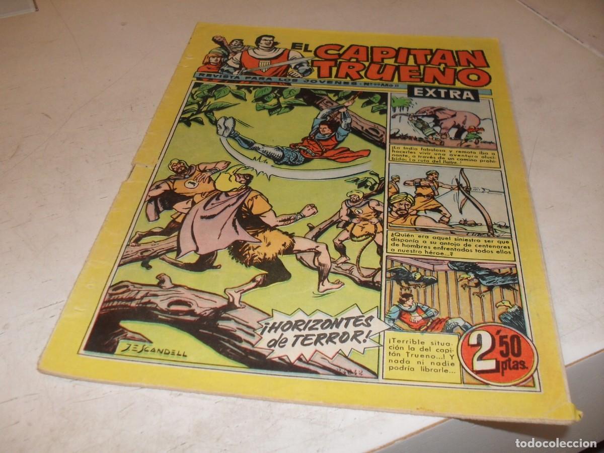 Tebeos: EL CAPITAN TRUENO EXTRA N&ordm; 99,CON CLASES DE DIBUJO DE ANTONIO BERNAL,DE 427,BRUGUERA,1960