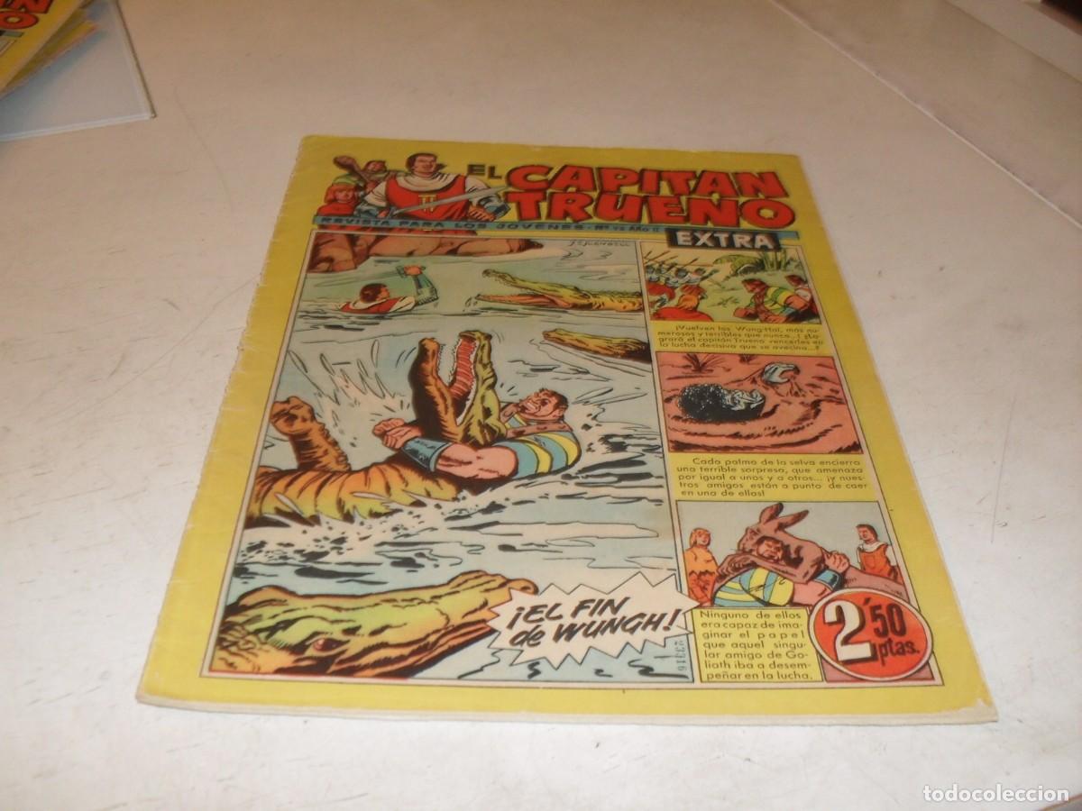 Tebeos: EL CAPITAN TRUENO EXTRA N&ordm; 98,CON CLASES DE DIBUJO DE ANTONIO BERNAL,DE 427,BRUGUERA,1960