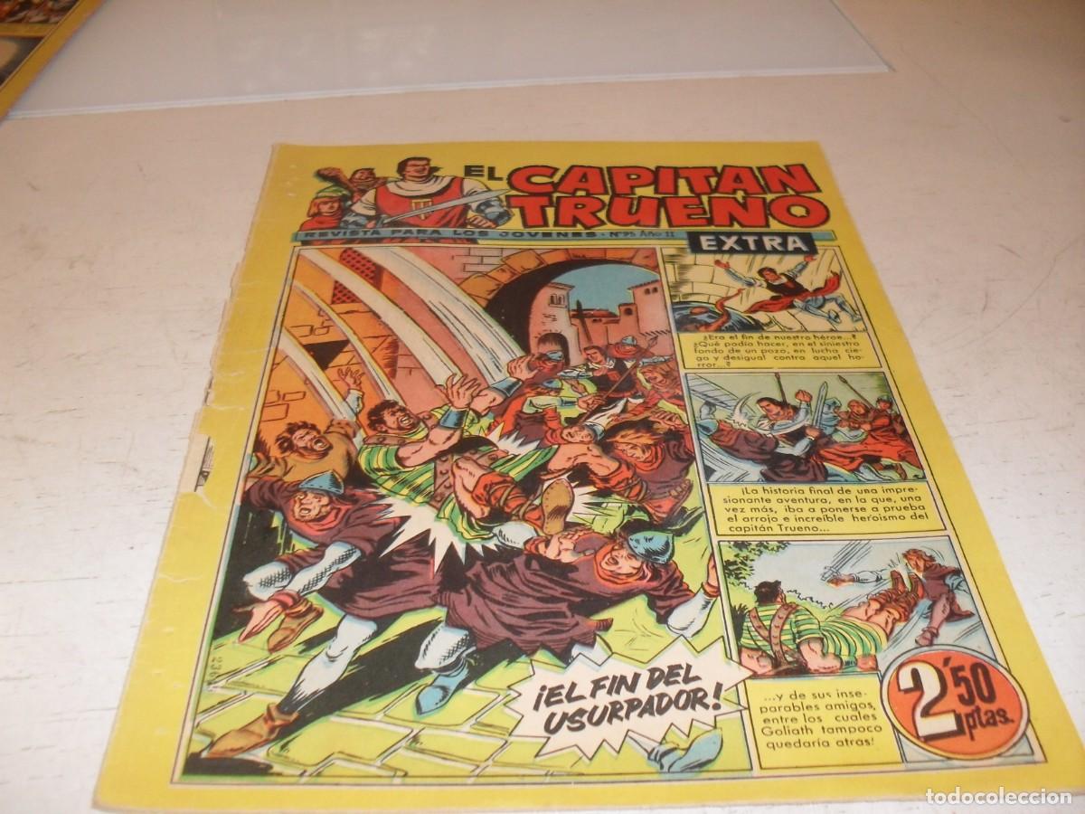 Tebeos: EL CAPITAN TRUENO EXTRA N&ordm; 95,CON CLASES DE DIBUJO DE ANTONIO BERNAL,DE 427,BRUGUERA,1960