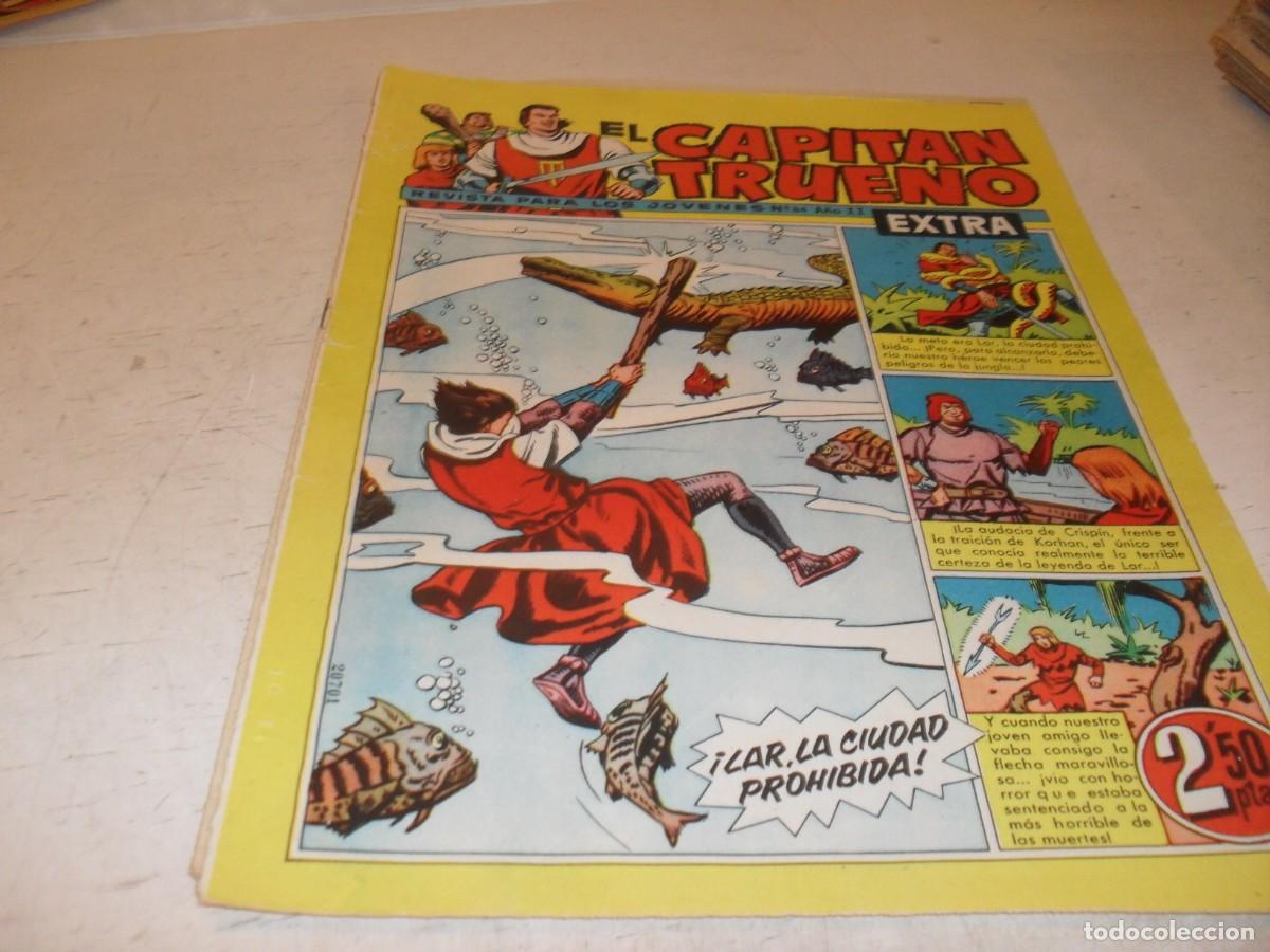 Tebeos: EL CAPITAN TRUENO EXTRA N&ordm; 84,CON LA FAMILIA TRAPISONDA EN CONTRAPORTADA,DE 427,BRUGUERA,1960