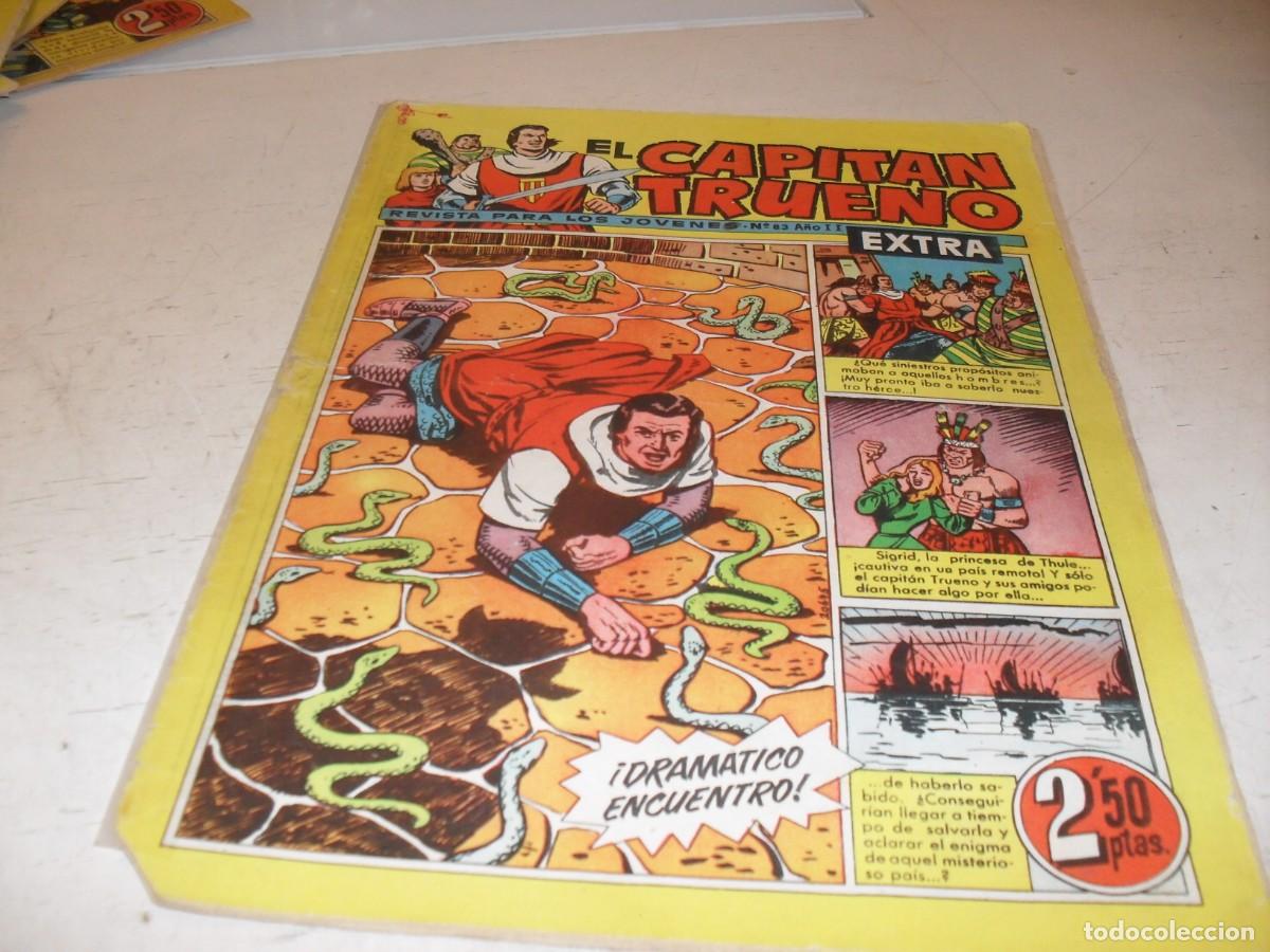 Tebeos: EL CAPITAN TRUENO EXTRA N&ordm; 83,CON LA FAMILIA TRAPISONDA EN CONTRAPORTADA,DE 427,BRUGUERA,1960