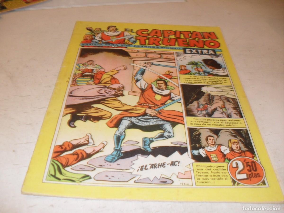 Tebeos: EL CAPITAN TRUENO EXTRA N&ordm; 80,CON LA FAMILIA TRAPISONDA EN CONTRAPORTADA,DE 427,BRUGUERA,1960