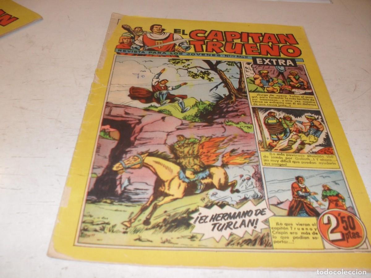 Tebeos: EL CAPITAN TRUENO EXTRA N&ordm; 75,CON CLASES DE DIBUJO DE ANTONIO BERNAL,DE 427,BRUGUERA,1960