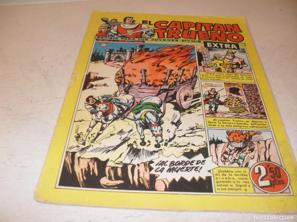 Tebeos: EL CAPITAN TRUENO EXTRA N&ordm; 73,CON CLASES DE DIBUJO DE ANTONIO BERNAL,DE 427,BRUGUERA,1960