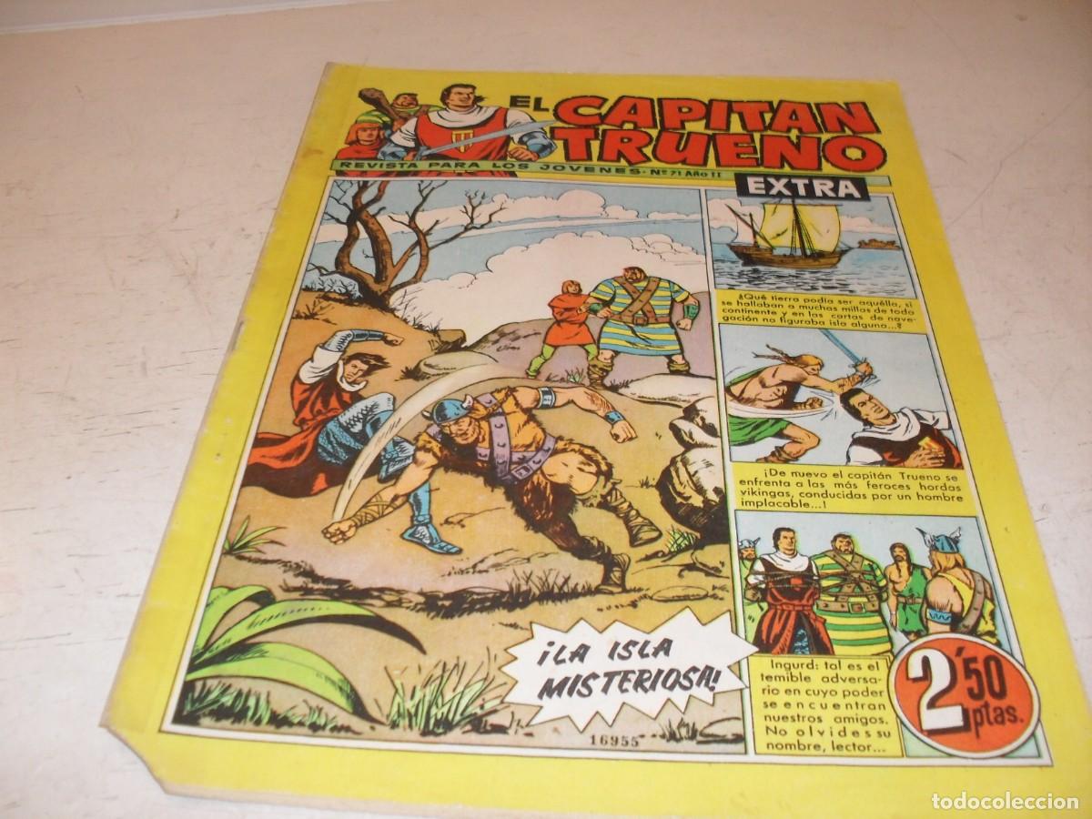 Tebeos: EL CAPITAN TRUENO EXTRA N&ordm; 71,CON CLASES DE DIBUJO DE ANTONIO BERNAL,DE 427,BRUGUERA,1960