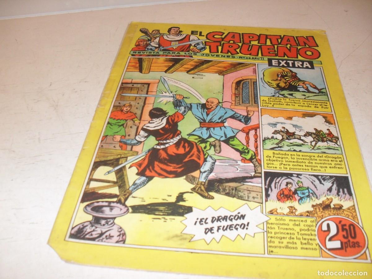 Tebeos: EL CAPITAN TRUENO EXTRA N&ordm; 68,CON CLASES DE DIBUJO DE ANTONIO BERNAL,DE 427,BRUGUERA,1960