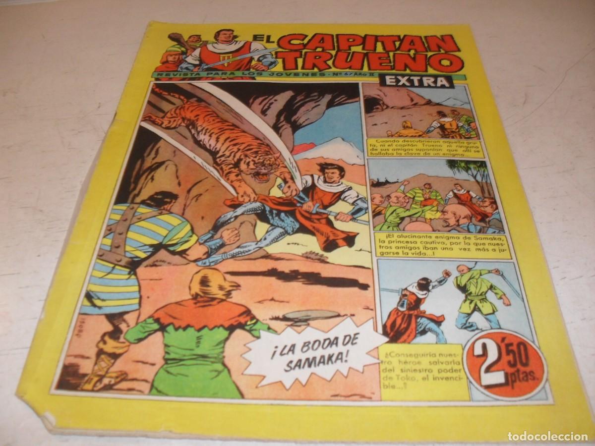 Tebeos: EL CAPITAN TRUENO EXTRA N&ordm; 67,CON CLASES DE DIBUJO DE ANTONIO BERNAL,DE 427,BRUGUERA,1960