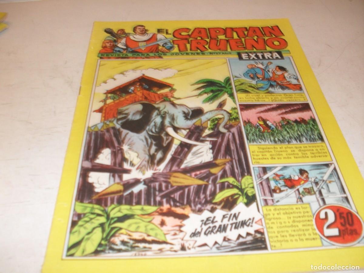 Tebeos: EL CAPITAN TRUENO EXTRA N&ordm; 63,CON CLASES DE DIBUJO DE ANTONIO BERNAL,DE 427,BRUGUERA,1960