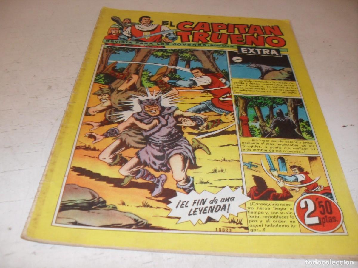 Tebeos: EL CAPITAN TRUENO EXTRA N&ordm; 60,CON CLASES DE DIBUJO DE ANTONIO BERNAL,DE 427,BRUGUERA,1960