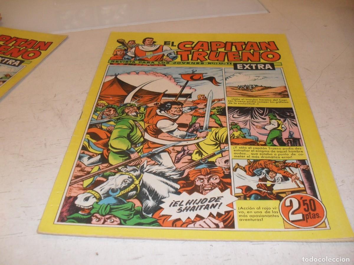 Tebeos: EL CAPITAN TRUENO EXTRA N&ordm; 55,CON CLASES DE DIBUJO DE ANTONIO BERNAL,DE 427,BRUGUERA,1960