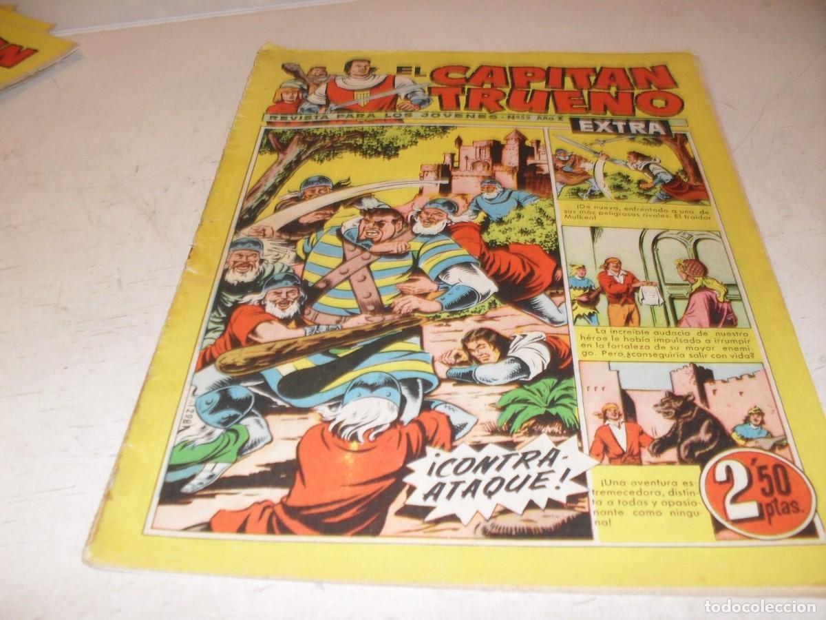 Tebeos: EL CAPITAN TRUENO EXTRA N&ordm; 52,CON CLASES DE DIBUJO DE ANTONIO BERNAL,DE 427,BRUGUERA,1960
