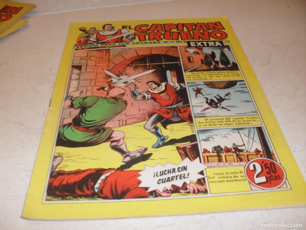 Tebeos: EL CAPITAN TRUENO EXTRA N&ordm; 50,CON CLASES DE DIBUJO DE ANTONIO BERNAL,DE 427,BRUGUERA,1960