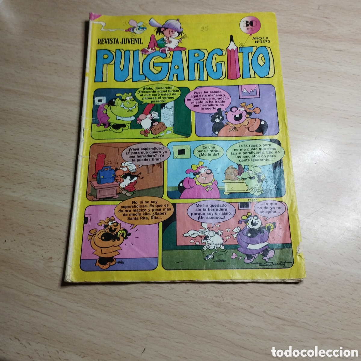 Tebeos: Pulgarcito. Revista Juvenil. A&ntilde;o LX. N⁰2570. 1980. Bruguera
