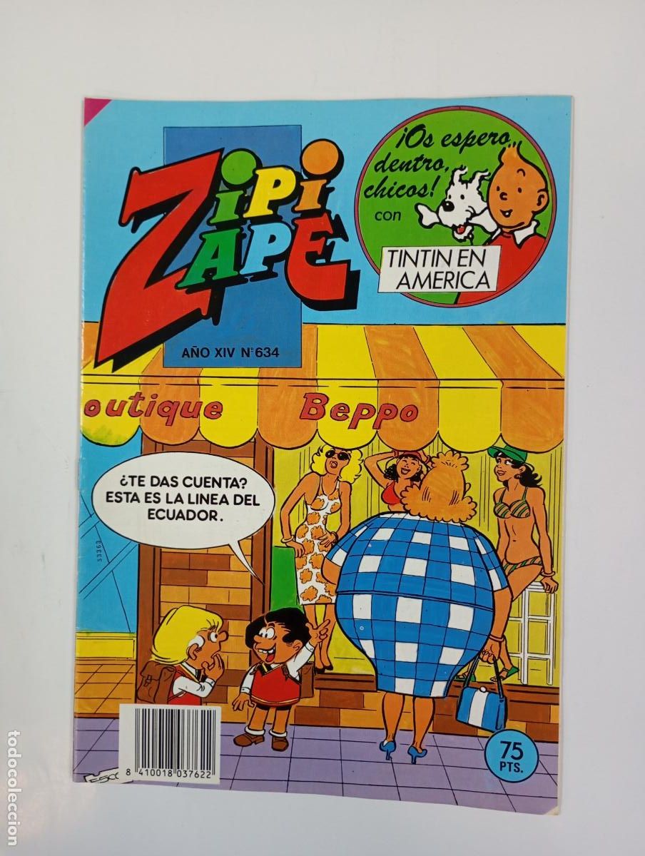 Tebeos: ZIPI Y ZAPE REVISTA JUVENIL N&ordm; 634. A&Ntilde;O XIV. TDKR94