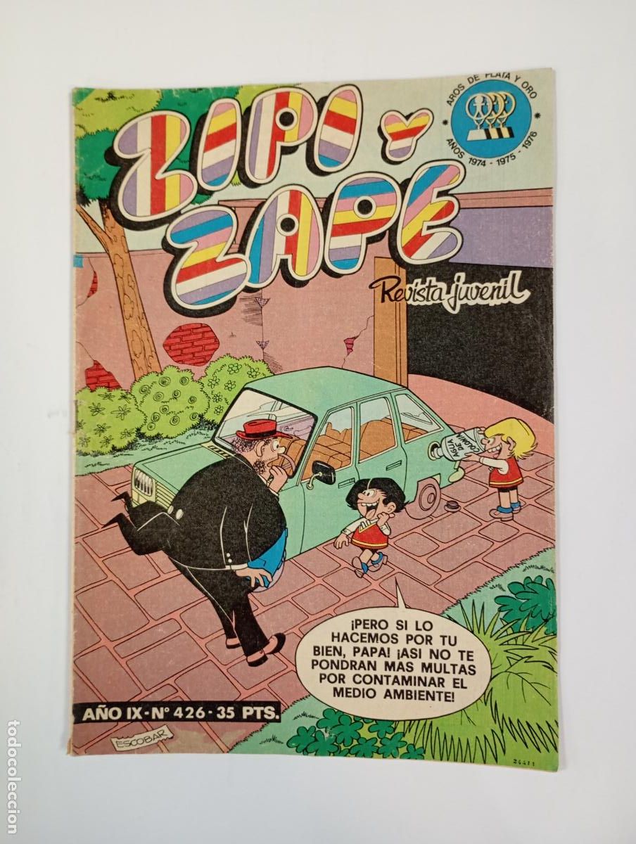 Tebeos: ZIPI Y ZAPE. REVISTA JUVENIL N&ordm; 426. A&Ntilde;O IX. BRUGUERA. TDKC37