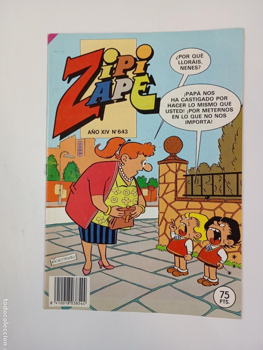 Tebeos: ZIPI Y ZAPE. REVISTA JUVENIL N&ordm; 643. A&Ntilde;O XIV. BRUGUERA. TDKC37