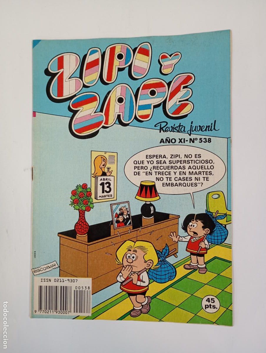 Tebeos: ZIPI Y ZAPE. REVISTA JUVENIL N&ordm; 538. A&Ntilde;O XI. BRUGUERA. TDKC37