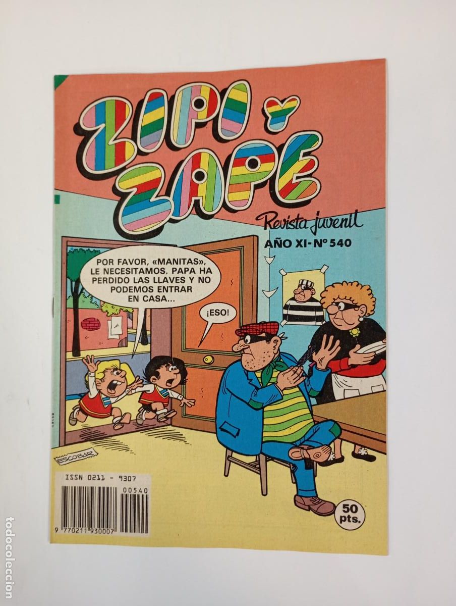 Tebeos: ZIPI Y ZAPE. REVISTA JUVENIL N&ordm; 540. A&Ntilde;O XI. BRUGUERA. TDKC37