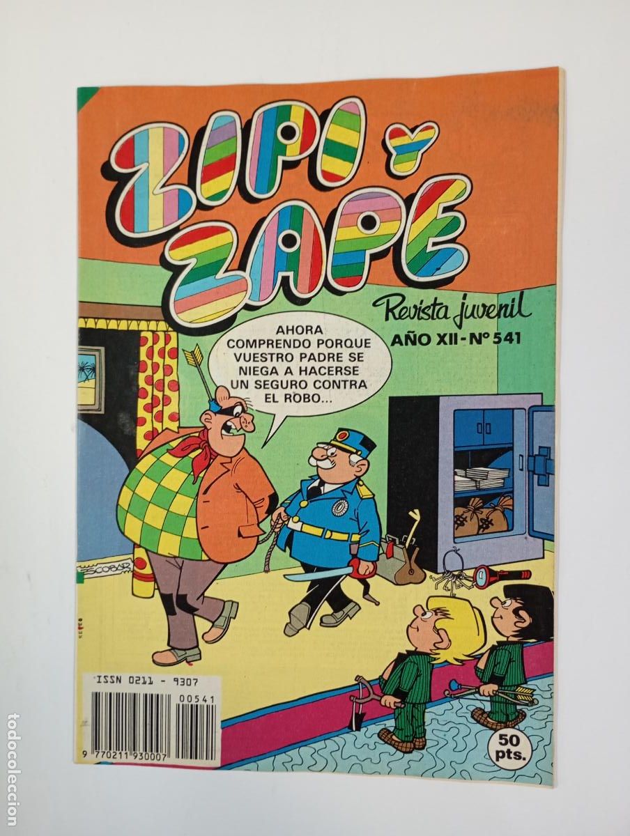 Tebeos: ZIPI Y ZAPE. REVISTA JUVENIL N&ordm; 541. A&Ntilde;O XI. BRUGUERA. TDKC37