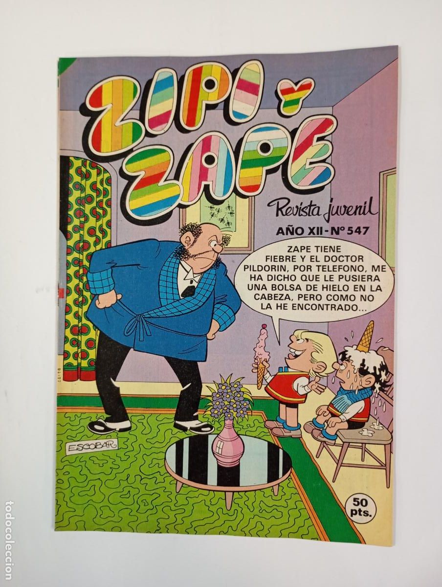 Tebeos: ZIPI Y ZAPE. REVISTA JUVENIL N&ordm; 547. A&Ntilde;O XII. BRUGUERA. TDKC37