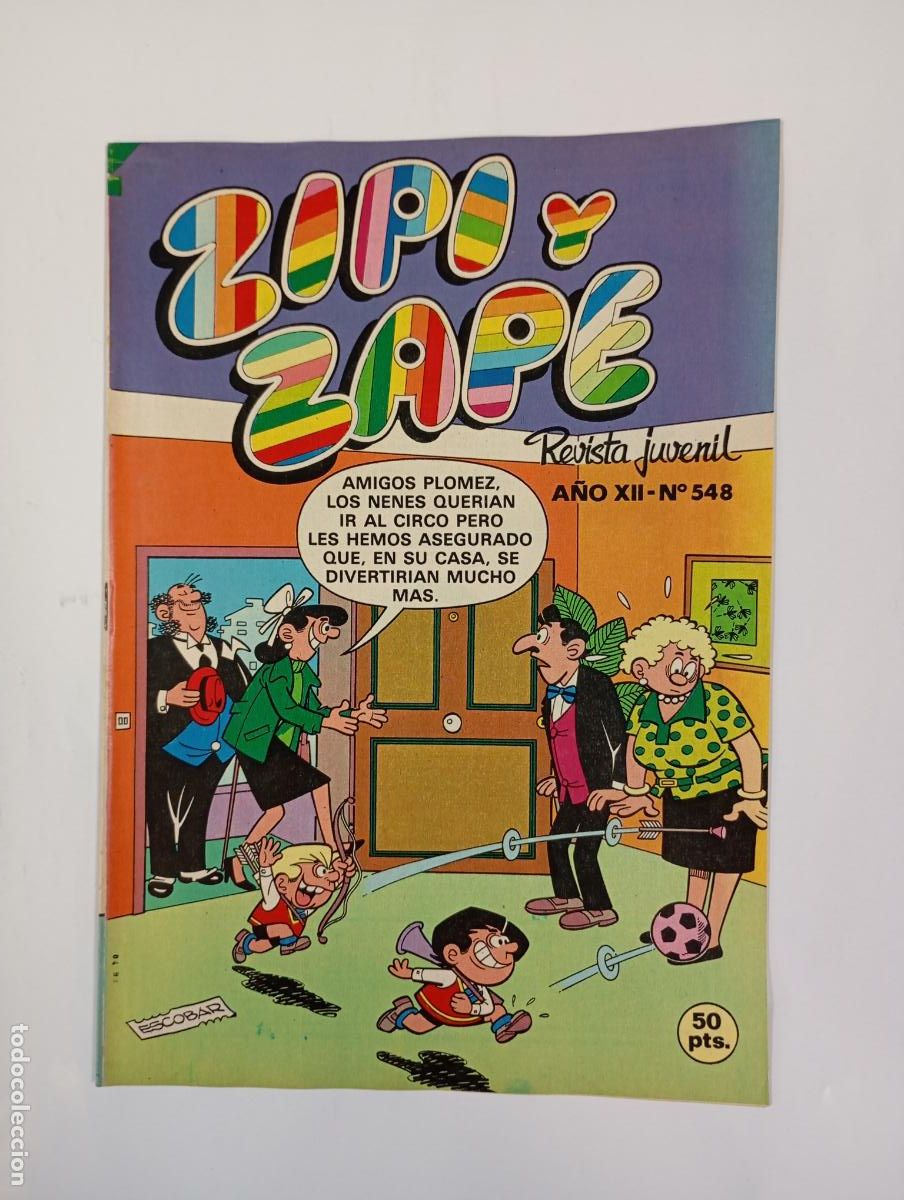 Tebeos: ZIPI Y ZAPE. REVISTA JUVENIL N&ordm; 548. A&Ntilde;O XII. BRUGUERA. TDKC37