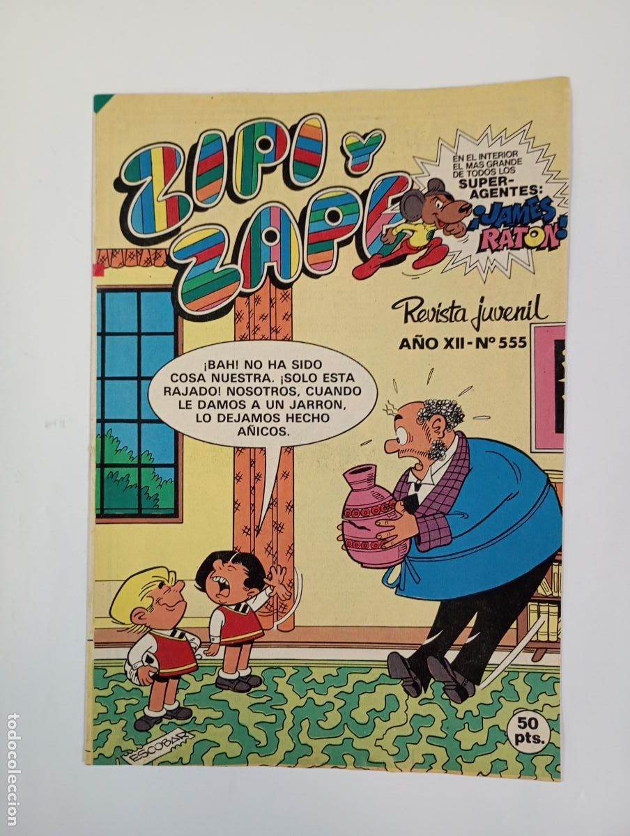 Tebeos: ZIPI Y ZAPE. REVISTA JUVENIL N&ordm; 555. A&Ntilde;O XII. BRUGUERA. TDKC37