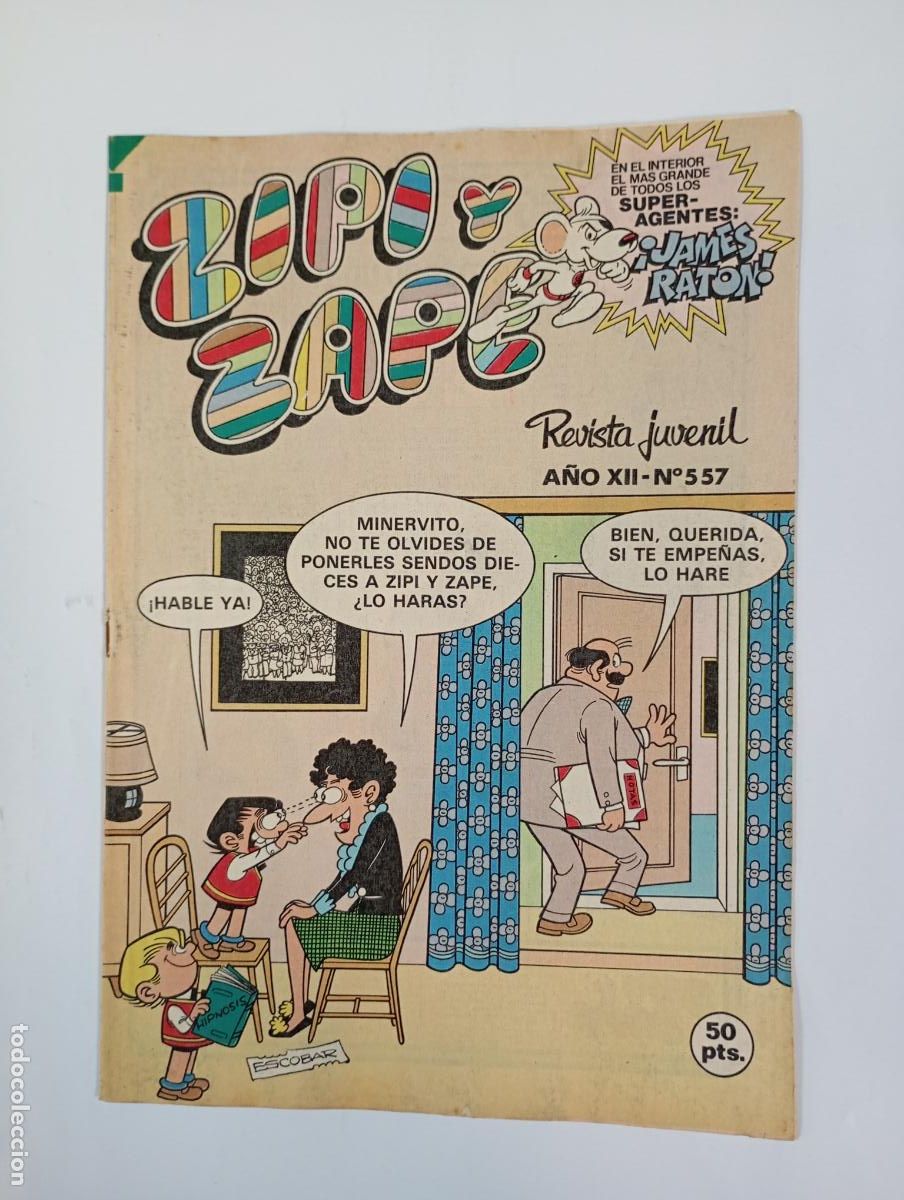 Tebeos: ZIPI Y ZAPE. REVISTA JUVENIL N&ordm; 557. A&Ntilde;O XII. BRUGUERA. TDKC37