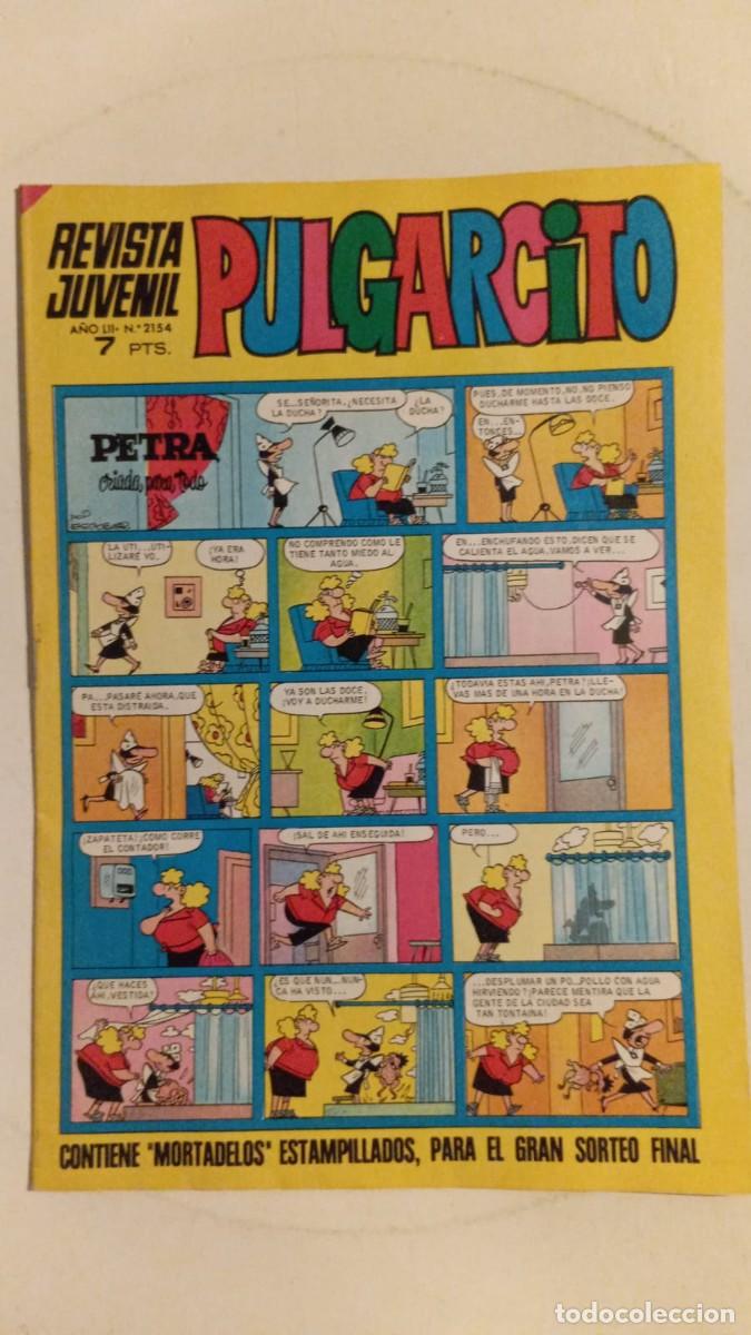 Tebeos: REVISTA JUVENIL. PULGARCITO. N&ordm; 2154. A&Ntilde;O LII.