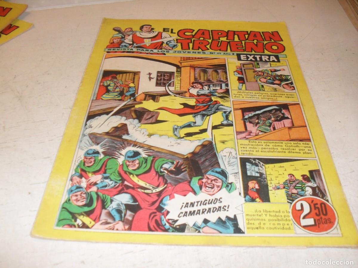 Tebeos: EL CAPITAN TRUENO EXTRA N&ordm; 49,CON CLASES DE DIBUJO DE ANTONIO BERNAL,DE 427,BRUGUERA,1960