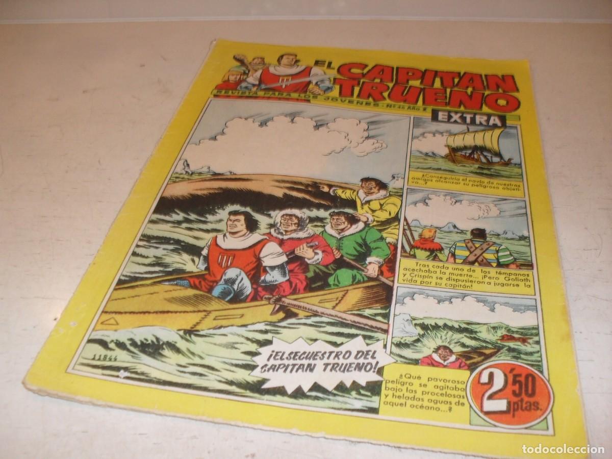 Tebeos: EL CAPITAN TRUENO EXTRA N&ordm; 46,CON CLASES DE DIBUJO DE ANTONIO BERNAL,DE 427,BRUGUERA,1960