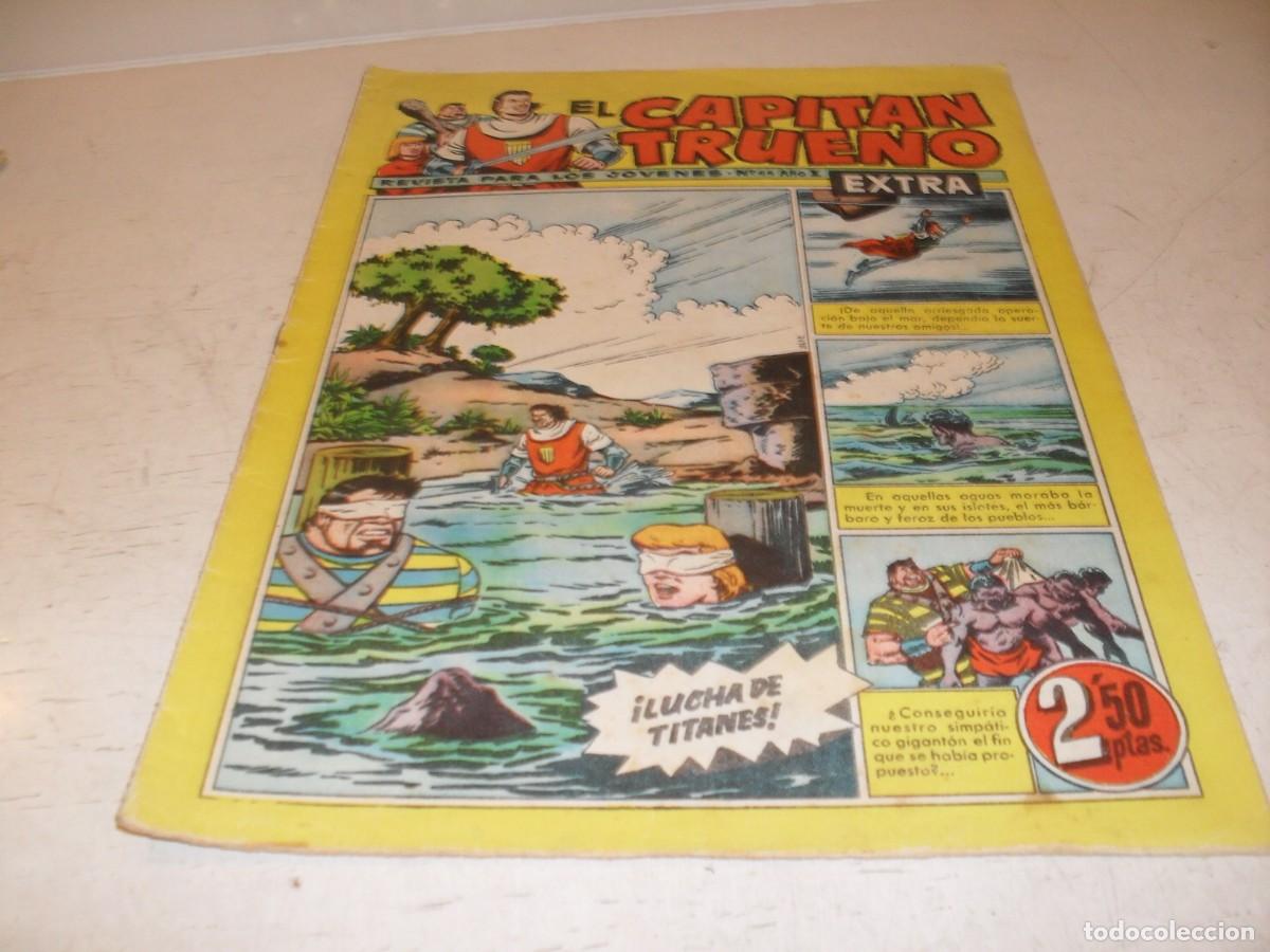 Tebeos: EL CAPITAN TRUENO EXTRA N&ordm; 44,CON CLASES DE DIBUJO DE ANTONIO BERNAL,DE 427,BRUGUERA,1960