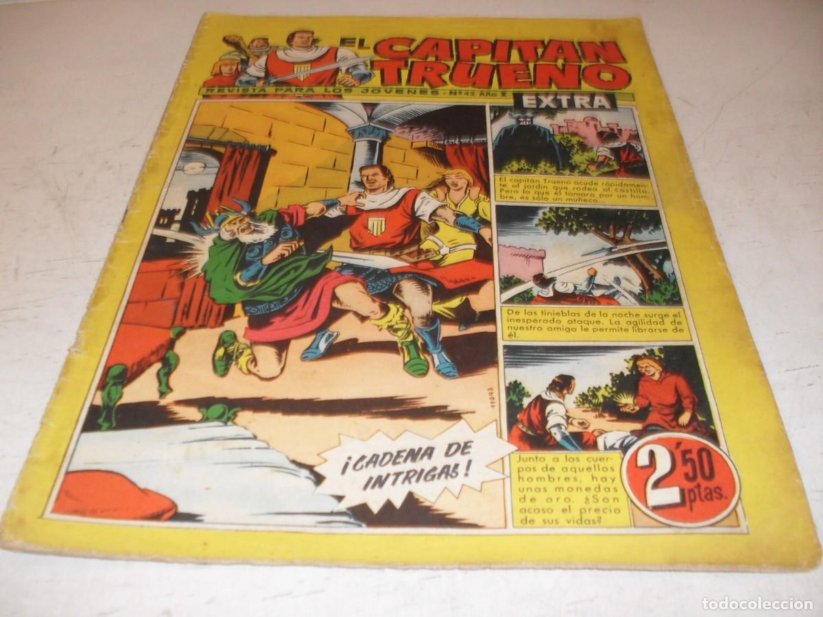 Tebeos: EL CAPITAN TRUENO EXTRA N&ordm; 42,CON CLASES DE DIBUJO DE ANTONIO BERNAL,DE 427,BRUGUERA,1960
