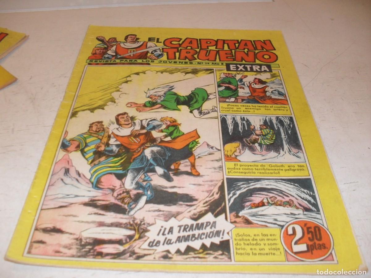 Tebeos: EL CAPITAN TRUENO EXTRA N&ordm; 38,CON LA FAMILIA TRAPISONDA EN CONTRAPORTADA,DE 427,BRUGUERA,1960