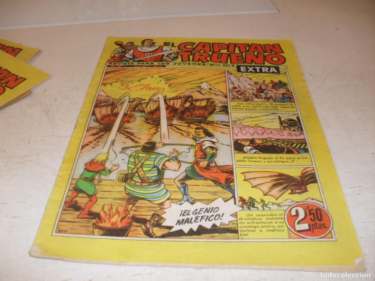 Tebeos: EL CAPITAN TRUENO EXTRA N&ordm; 37,CON LA FAMILIA TRAPISONDA EN CONTRAPORTADA,DE 427,BRUGUERA,1960