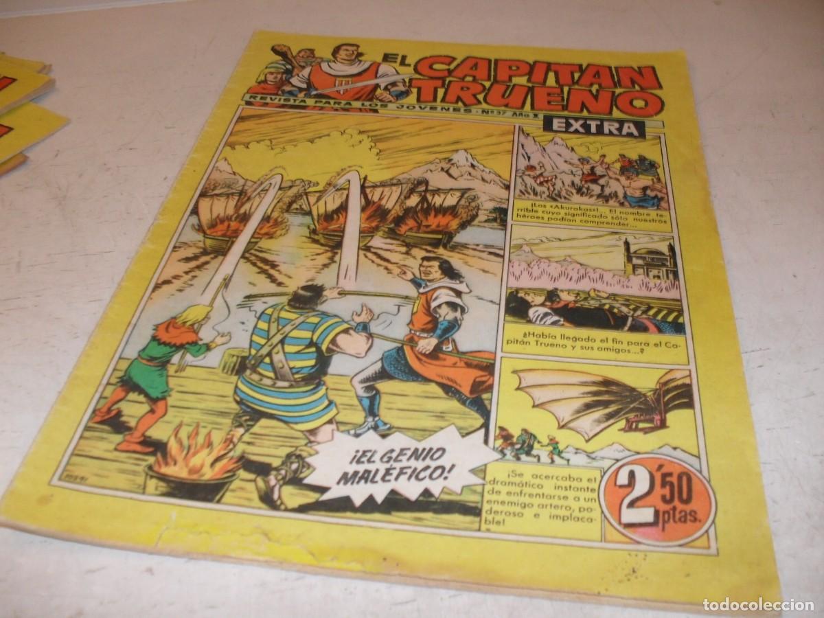 Tebeos: EL CAPITAN TRUENO EXTRA N&ordm; 37,CON LA FAMILIA TRAPISONDA EN CONTRAPORTADA,DE 427,BRUGUERA,1960