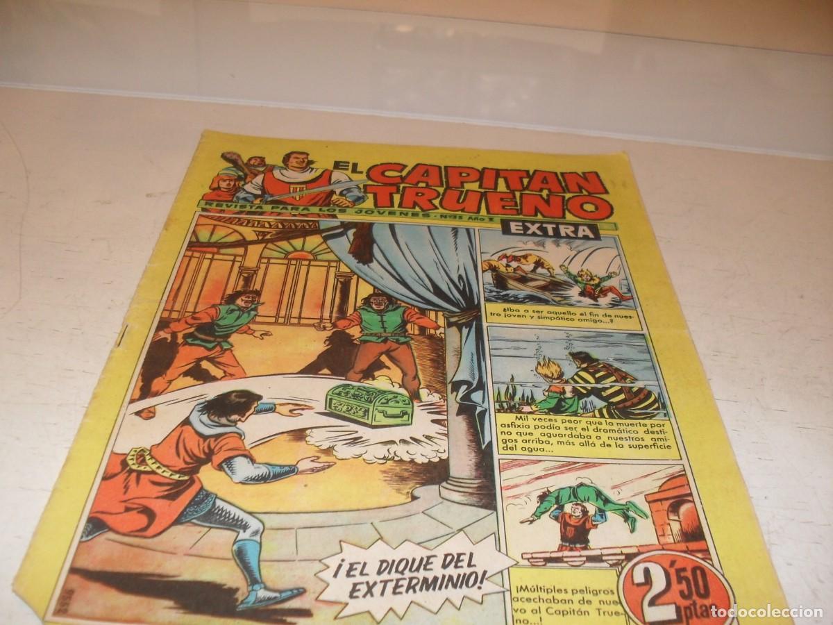 Tebeos: EL CAPITAN TRUENO EXTRA N&ordm; 33,CON LA FAMILIA TRAPISONDA EN CONTRAPORTADA,DE 427,BRUGUERA,1960
