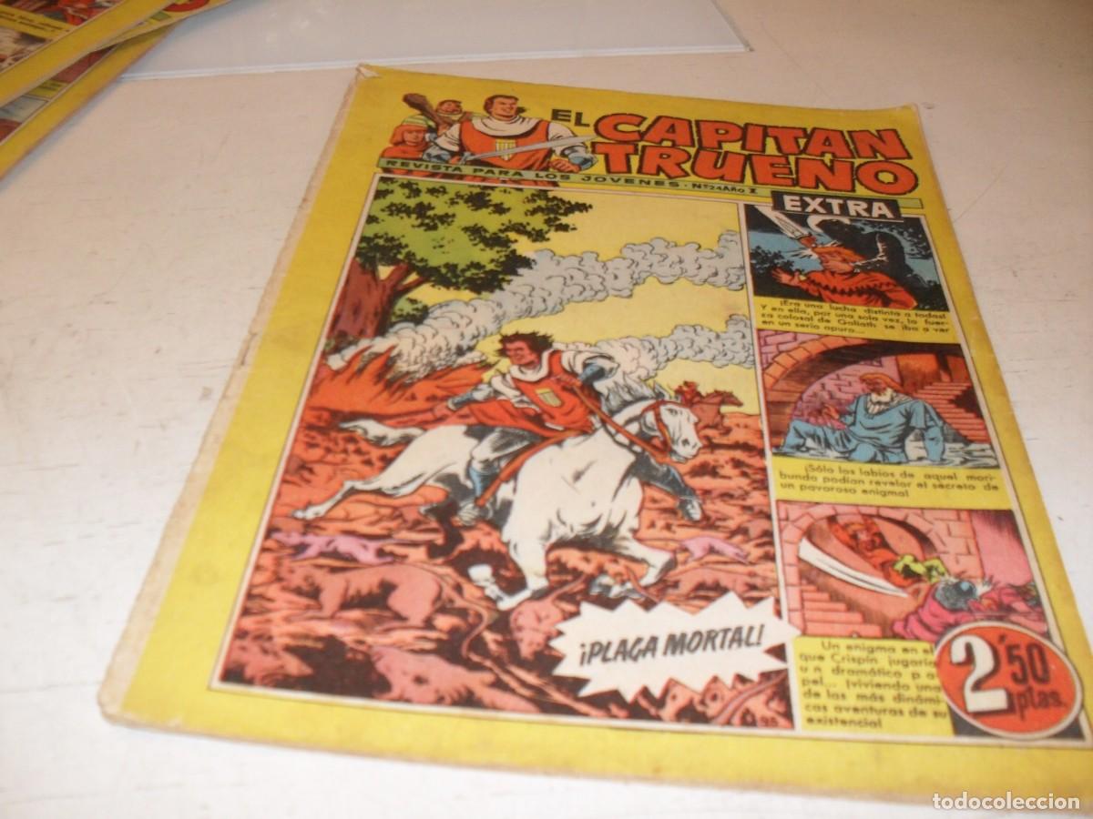 Tebeos: EL CAPITAN TRUENO EXTRA N&ordm; 24,CON CLASES DE DIBUJO DE ANTONIO BERNAL,DE 427,BRUGUERA,1960