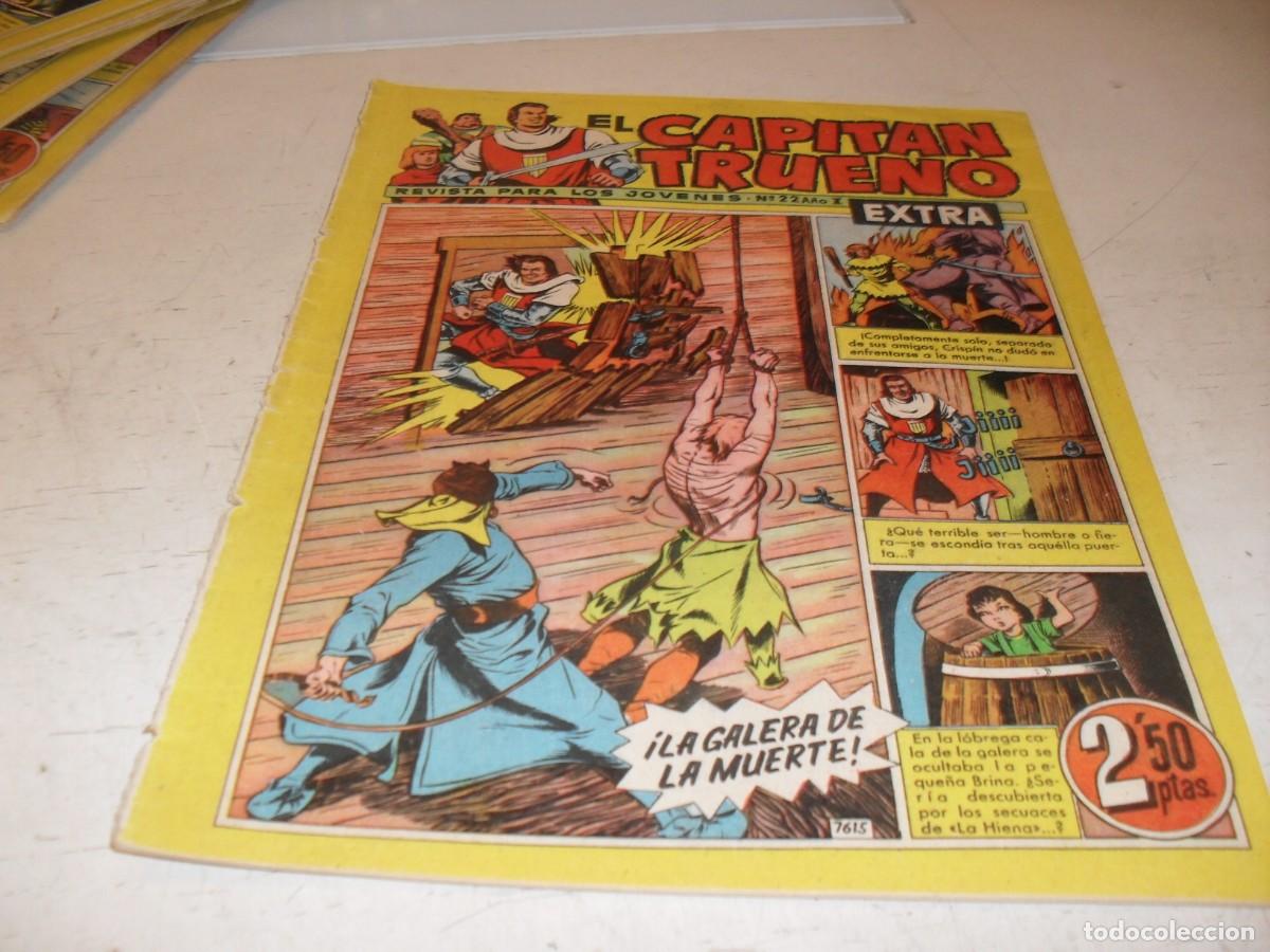 Tebeos: EL CAPITAN TRUENO EXTRA N&ordm; 22,CON CLASES DE DIBUJO DE ANTONIO BERNAL,DE 427,BRUGUERA,1960