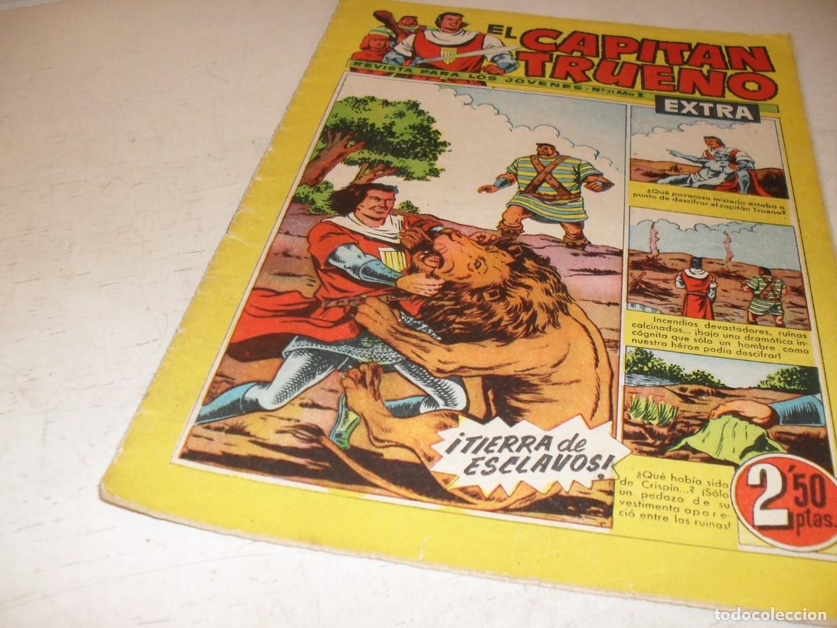 Tebeos: EL CAPITAN TRUENO EXTRA N&ordm; 21,CON CLASES DE DIBUJO DE ANTONIO BERNAL,DE 427,BRUGUERA,1960