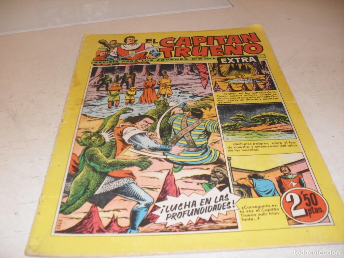 Tebeos: EL CAPITAN TRUENO EXTRA N&ordm; 20,CON CLASES DE DIBUJO DE ANTONIO BERNAL,DE 427,BRUGUERA,1960