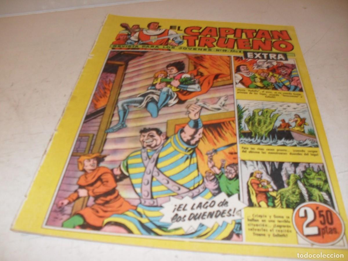 Tebeos: EL CAPITAN TRUENO EXTRA N&ordm; 19,CON LA FAMILIA TRAPISONDA EN CONTRAPORTADA,DE 427,BRUGUERA,1960