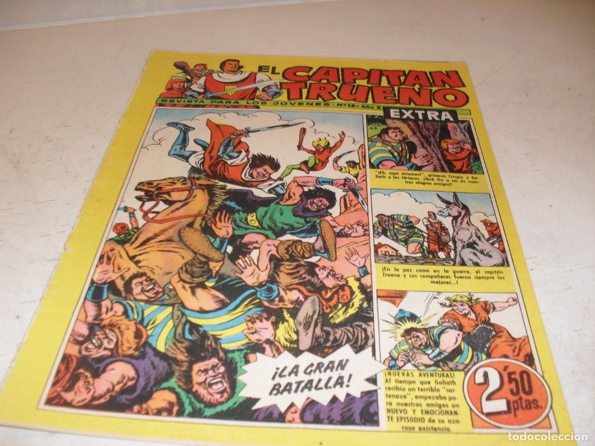 Tebeos: EL CAPITAN TRUENO EXTRA N&ordm; 18,CON LA FAMILIA TRAPISONDA EN CONTRAPORTADA,DE 427,BRUGUERA,1960