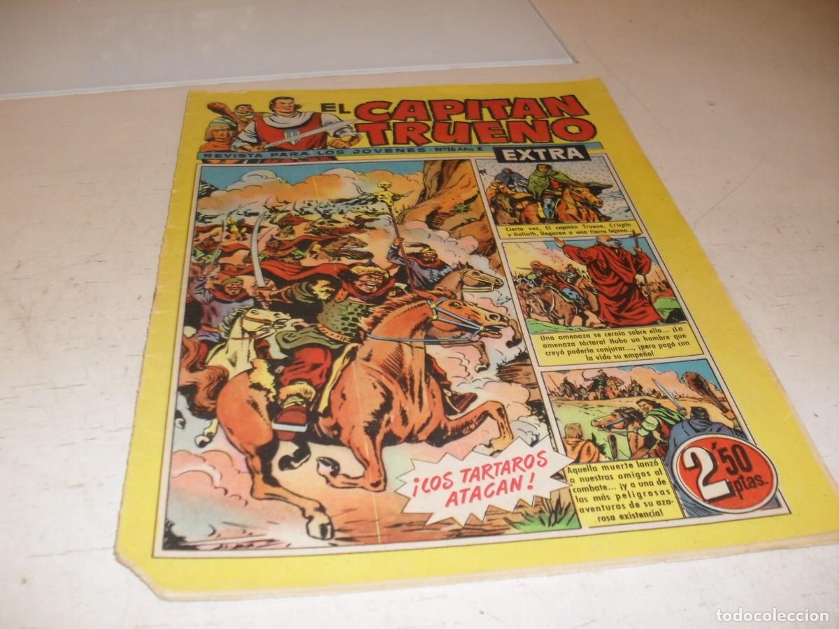 Tebeos: EL CAPITAN TRUENO EXTRA N&ordm; 16,CON LA FAMILIA TRAPISONDA EN CONTRAPORTADA,DE 427,BRUGUERA,1960