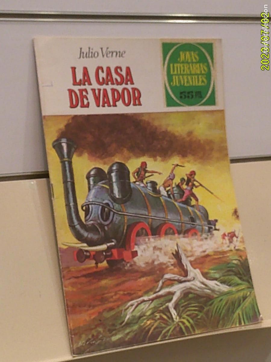 Tebeos: JOYAS LITERARIAS JUVENILES N&ordm; 134 LA CASA DE VAPOR JULIO VERNE - BRUGUERA