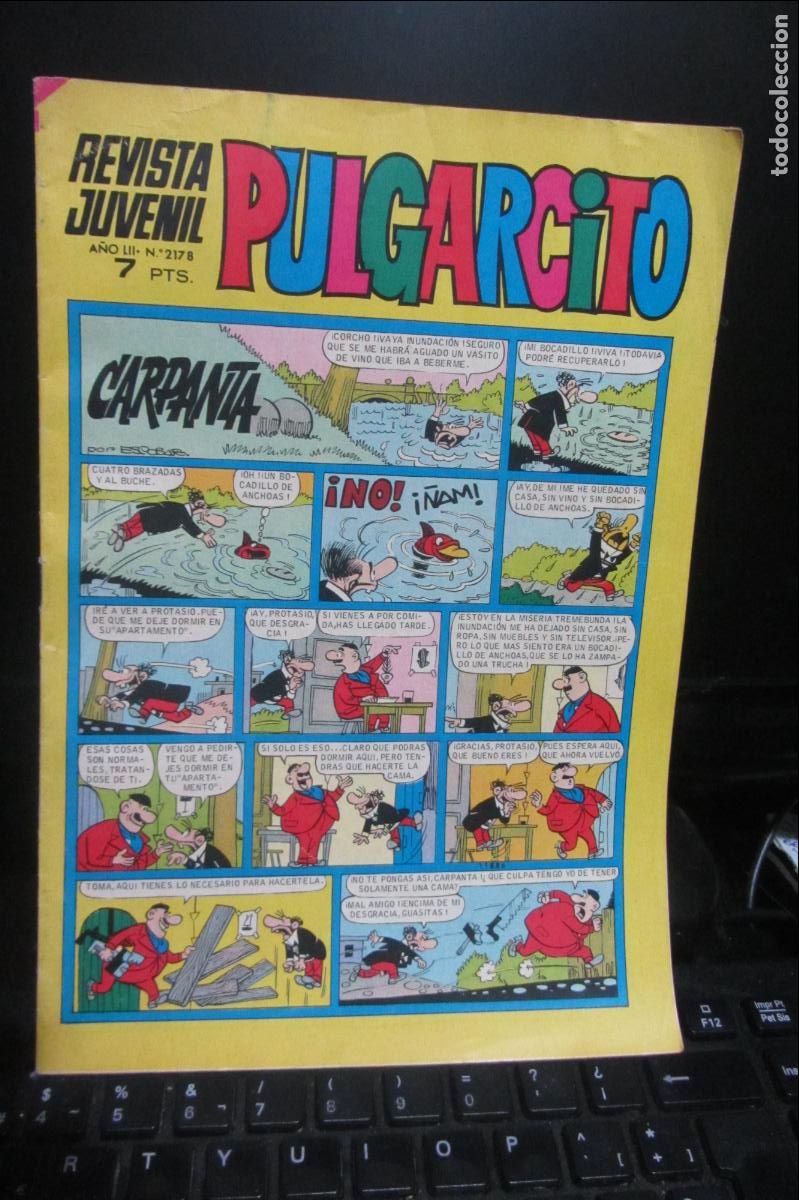 Tebeos: PULGARCITO N&ordm; 2178,CON EL SHERIFF KING Y MORTADELO,DE OSETE,DE 2597.BRUGUERA,1947 ARX192