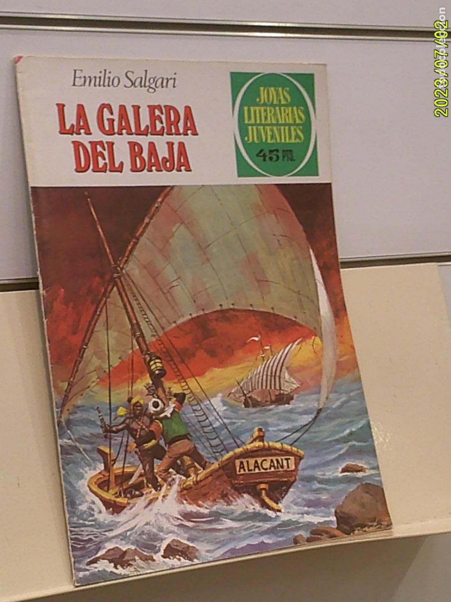 Tebeos: JOYAS LITERARIAS JUVENILES N&ordm; 222 LA GALERA DEL BAJA EMILIO SALGARI - BRUGUERA
