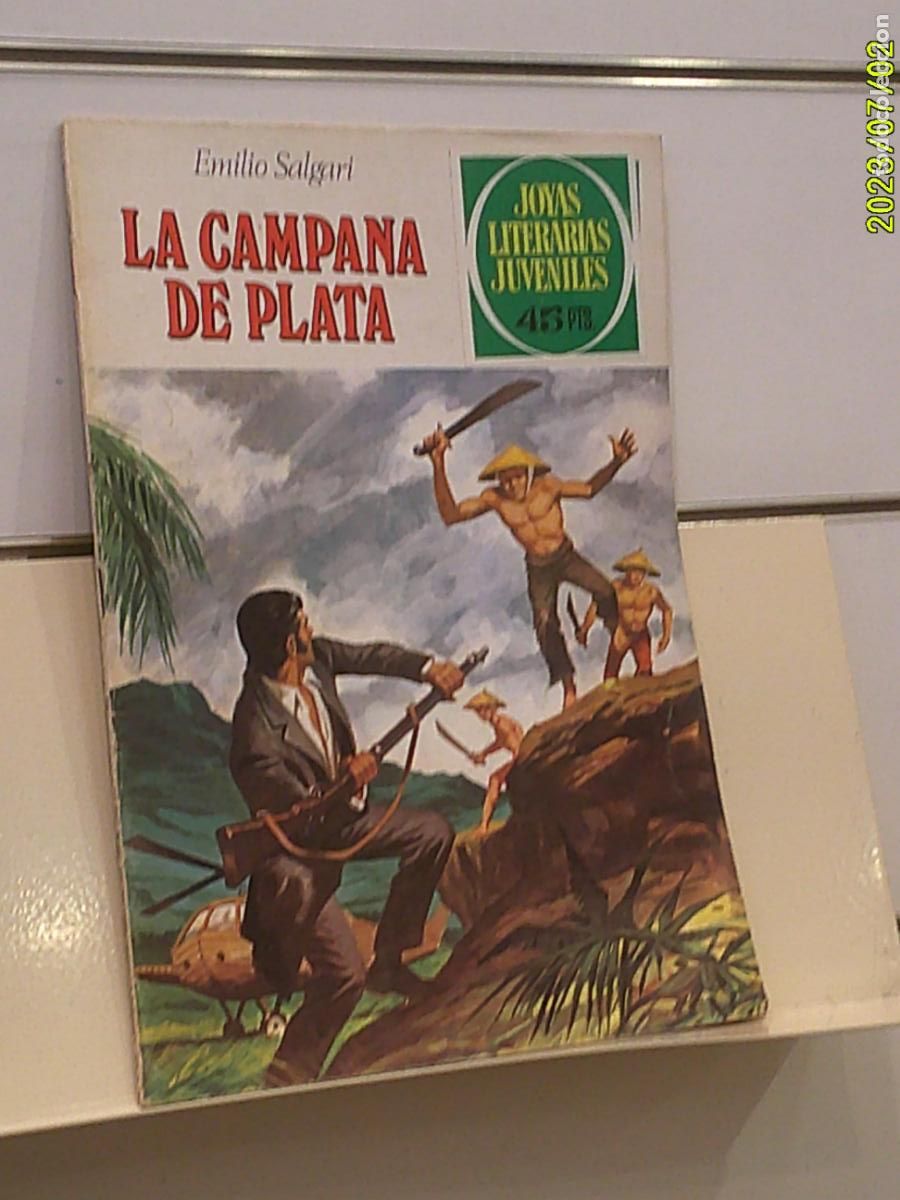 Tebeos: JOYAS LITERARIAS JUVENILES N&ordm; 224 LA CAMPANA DE PLATA EMILIO SALGARI - BRUGUERA